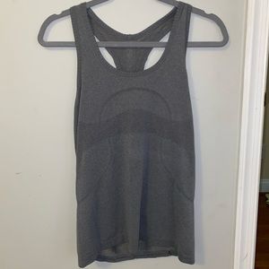 GRAY LULU SWIFTLY TECH TANK TOP